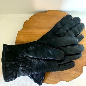 Black Leather Gloves Size XS/Small